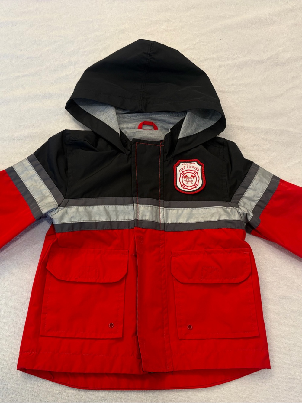 Carter's Toddler Jacket in Bright Red with Gray Lining